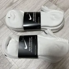 ナイキ　ソックス　ノーショウ　ホワイト　23-25cm 6足セット