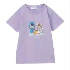 120⭐️新品タグ付き】ちろぴの⭐️Tシャツ　薄紫　ちろる　ぴの　パープル