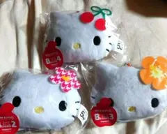 ハローキティ 50周年 happyくじ B賞 フェイスチャーム　３点セット