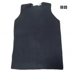 UNIQLO and LEMAIRE Vネックセーターノースリーブ XLネイビー