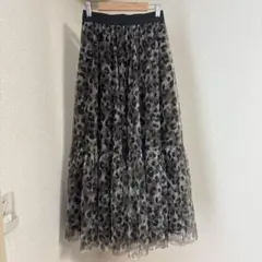 Arpegestory リランドチュール　豹柄　レオパード柄　ロングスカート