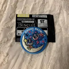 ナルミヤキャラクターズ 刺繍缶バッジビスケット エンジェルブルー