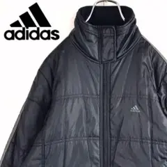 【ヴィンテージ】アディダス　刺繍ロゴ　中綿入りジャケットE1722