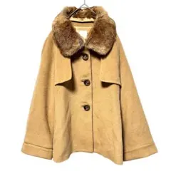 【Spick and Span】ショートムートンコート ラビットファー (S)
