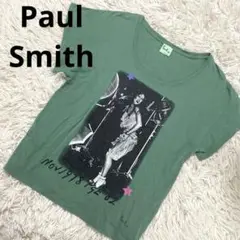 激レア　ポールスミス　リンダ・ロンシュタット paul smith半袖 緑色