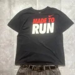 Nike MADE TO RUN プリントTシャツ ブラック XL