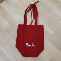 Biople 赤 エコバッグ オーガニック　コットン　ビーブル　レッドのサムネイル