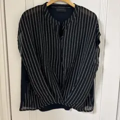 ３回使用　超美品　spinash スキッパーカットソー　半袖　シアー感　M‼️