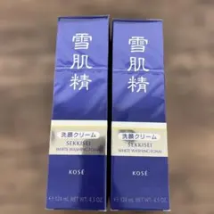 264039 雪肌精 ホワイト クリーム ウォッシュ 洗顔料130gx2のサムネイル