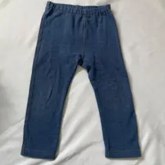 ユニクロ　レギンスパンツ　90 デニム　青