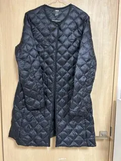 UNIQLO ウルトラライトダウン　ロングコートブラック L