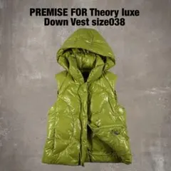 theory luxe ダウンベスト ブラウン 光沢 軽量 アウター M