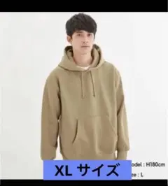 【完売品】　GU スウェットプルパーカ　ベージュ