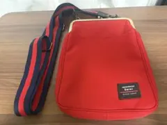 AYANOKOJI あやの小路 縦型 がま口ショルダーバッグ 赤のサムネイル