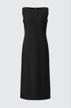タグ付きUNIQLO C クレープジャージーワンピース ユニクロC ブラック　M