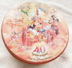 東京ディズニーランド　40周年　記念缶　チョコレート缶