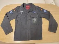 Real crush clothing ミリタリージャケット 複数パッチ　メンズ