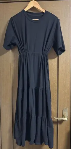 半袖　ワンピース　Dazy ブラック　XL
