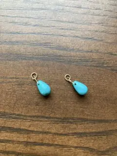 ☆美品★アガット　ターコイズネックレスチャーム K10チャーム｜ネックレスチャーム｜アガット 公式オンラインストア