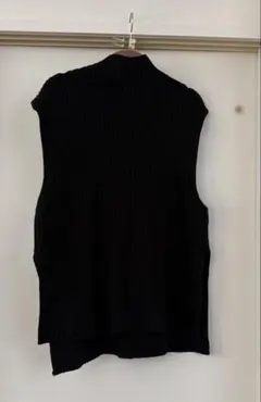 ur's ユアーズ　ニットベスト　ノースリーブニット　ブラック　Mサイズ