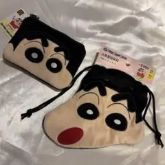 韓国 ダイソー クレヨンしんちゃん ポーチ 巾着
