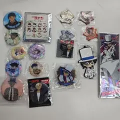 名探偵コナン　グッズ　缶バッジ　マグネット　ラバーストラップ　キーホルダー