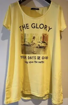 INGNI ロゴTシャツ　パステルイエロー　Mサイズ