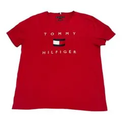 TOMMY HILFIGER 半袖Tシャツ XL レッド