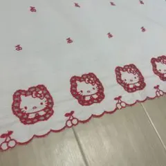 サンリオ　ハローキティ　刺繍レース生地　平成レトロ