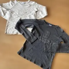 ZARA 長袖カットソー 11-12歳 ホワイト グレー2枚セット