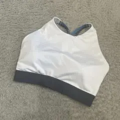 adidas スポーツブラ　スポーツジム　ホワイト　L 胸パッド