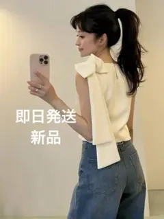 新品未使用】Bibiy / DOROTHY RIBBON TOP - メルカリ