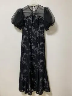 【結婚式／お呼ばれ】LAGUNAMOON LADYレースワンピース M ブラック