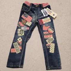 新品未使用 Daddy Oh Daddyデザイン デニムパンツ100 Y-005