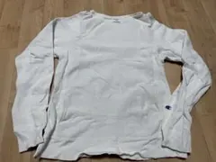 Champion ホワイト クルーネック トレーナー