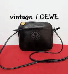 美品 極希少！ロエベ LOEWE アナグラム ショルダーバッグ ブラック 廃盤