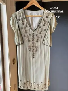 GRACE CONTINENTAL ビーズ刺繍ドレス