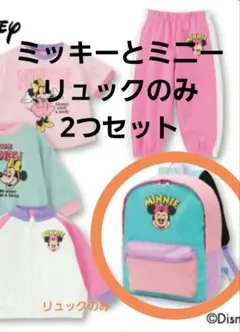 ミッキー ミニー セット リュックのみ