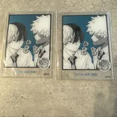僕のヒーローアカデミア　箔入りアクリルカード　轟焦凍&荼毘