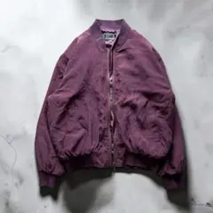 silk club 80s シルク100% スイングトップ パープル ブルゾン