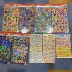 E ポケモン ホログラムシール プチプチシール　しんちゃん　タイルシール　9枚