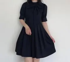 anmilleビッグリボンコットンワンピースのサムネイル
