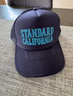 美品 Standard California メッシュキャップ 紺 ネイビー