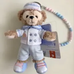 ダッフィー　ぬいぐるみキーチェーン　スプリング　香港ディズニー