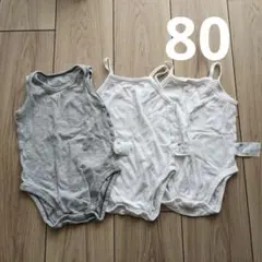 UNIQLO　メッシュ　ロンパース　肌着　80 3枚セット