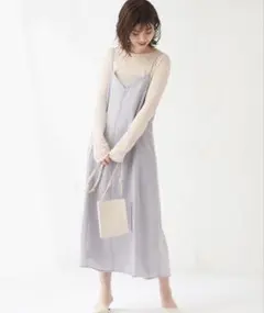 natural couture レースアップキャミワンピのサムネイル
