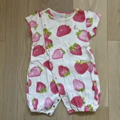 HAKKA BABY ロンパース いちご柄
