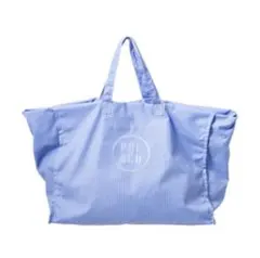 プエブコ　PUEBCO SHIRT FABRIC BAG ブルー　ストライプ