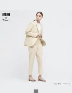 UNIQLO THEORY 感動タックイージーパンツ XSナチュラル
