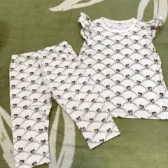 UNIQLO baby PAUL&JOE 猫柄Tシャツとレギンスセット 100
